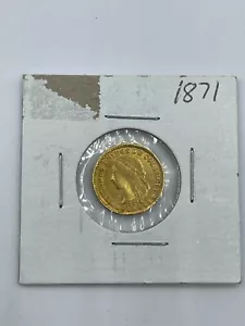 1871 Colombia Gold Dos Pesos - Estados Unidos Gold Coin - Picture 1 of 2