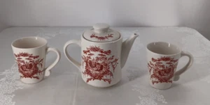 Classic Ceramics California Pantry Rooster Design Teapot And 2 Cup Set - Bild 1 von 4