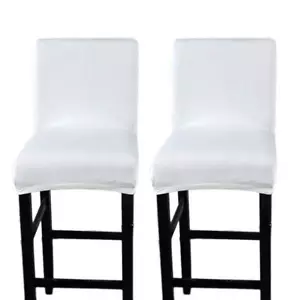 2 Pack Chair Cover Slipcover Counter Stool Covers Dining Room Kitchen Bar Stool - Picture 1 of 9