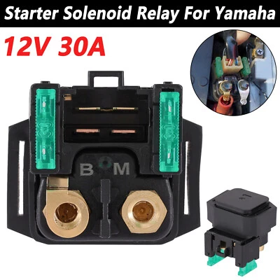 Relé solenoide de arranque para Yamaha YFM 350 400 450 660 Kodiak BigBear Grizzly 30A Foto 1 de 4