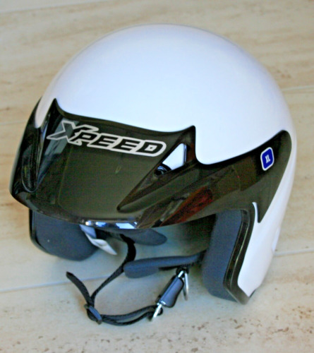 XPEED MOTORCYCLE OPEN FACE HELMET SIZE XL 62 WHITE IN EXCELLENT CONDITION