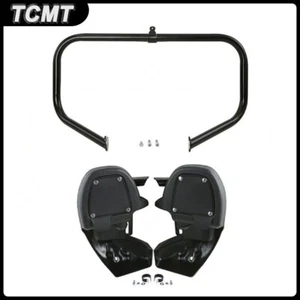 New Lower Vented Fairing + Engine Guard Crash Bar Fit For Harley Road King 09-13 - Picture 1 of 13