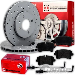 Zimmermann SPORT BREMSSCHEIBEN 330mm + BELÄGE HINTEN für AUDI A6 A7 4G C7 - Afbeelding 1 van 6