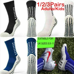 3Pairs Football Socks Anti Slip Socks Sports Socks Non Slip Socks Grip Socks UK - Picture 1 of 18