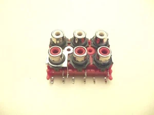 SONY STR-DE697 RECEIVER PARTS - jack assembly - RCA (6 jacks) - Picture 1 of 2