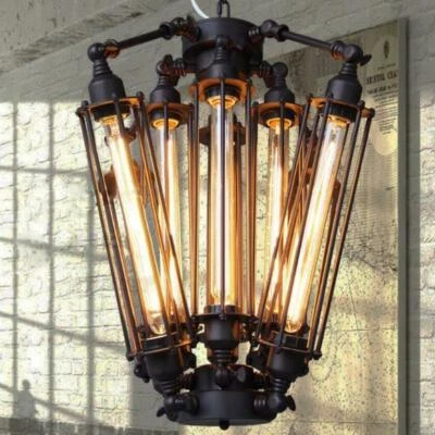 Vintage Industrial Ceiling Mount Chandelier Steampunk Pendant Lamp Wall Fixtures - Image 1 of 4
