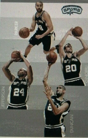 NBA San Antonio Spurs 09-10 Team Collage Rolled 22" x 34" Wall Poster Cover