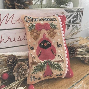 Christmas Vibes Kissen ~ Feenwolle im Holz - Bild 1 von 1
