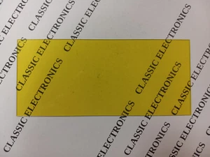 Material de lente de plástico LED amarillo 136 mm X 60 mm para pantallas de frecuencia y canal - Imagen 1 de 3