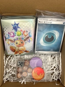 Pokémon Prismatic Evolutions Accessories: Card Sleeves, Energy Cards, & More - Picture 1 of 3