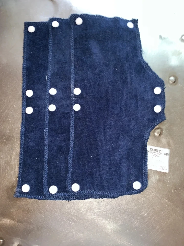 QTY-3 OCCUNOMIX Терри Топперы Ткань Snap On замена Жесткая Шляпа Толстовки Темно-синий - Изображение 1 из 1