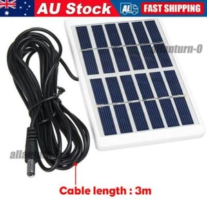 6V Solar Panel Powered Battery Charger RV Boat Outdoor 3M Cable Campin - Picture 1 of 8