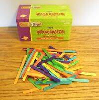 50 Natural Wood  6" Jumbo Popsicle Craft Sticks Parrot Bird Toy Craft Parts NEW