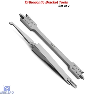 Dental Bracket Holding Tweezers Ortho Bracket Positioner Height Placement Gauge - Picture 1 of 5