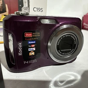 Kodak Easyshare C195 Digital Camera 14 Megapixels. For Parts/Repair - No Focus - Picture 1 of 16