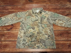 LL Bean Shirt Mens Large Hunting Button Up Long Sleeve Advantage Camo USA VTG - Picture 1 of 17
