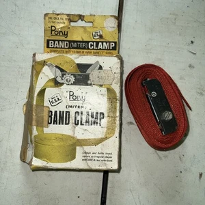 Vintage Pony Miter Band Clamp 15' Strap 4 Corners #1215 - Picture 1 of 6