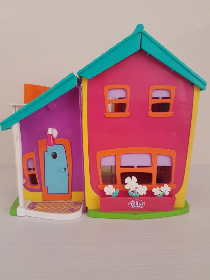 Vintage Pollyville Polly Pocket Magnetic Play Set Elevator Bath Carry Case - Image 1 of 4