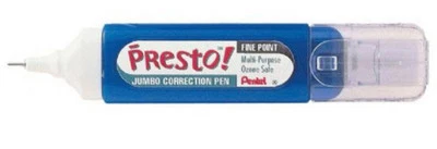 Pentel  ZL31-W   Presto Jumbo Correction  Pen Fine Point Liquid Paper White Out - Image 1 of 2