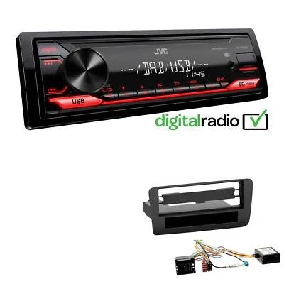 JVC KD-X182DB MP3 DAB+ USB 1-DIN Autoradio für Audi A1 und Sportback mit Canbus - Bild 1 von 4