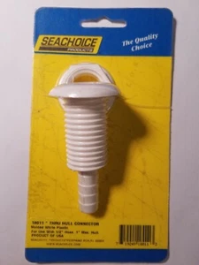 SEACHOICE THRU-HULL CONN-WHITE PLASTIC 1/2" HOSE SCP 18011 - Bild 1 von 1