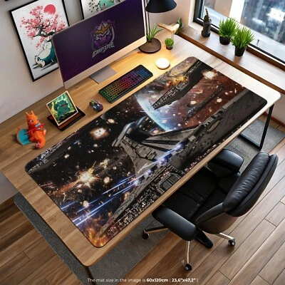 Star Wars Galactic Battle Desk Mat - Epic Space Warfare Mouse Pad - Image 1 of 4
