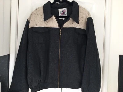 1950’s Gab Jacket. Classic Styling,Rockabilly,Grey/ Cream Atomic, New Line 52” - Image 1 of 4