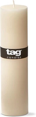 Vela de pilar TAG, marfil - 2 x 8" (100057) Foto 1 de 4