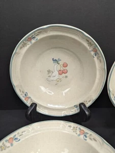 Vintage 1986 International Stoneware Japan Marmalade 6 3/4" Cereal Bowl Lot of 4 - Picture 1 of 9