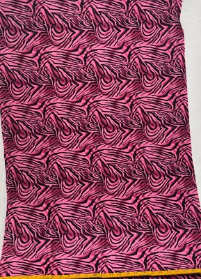 Tela mediana con estampado de piel de animal de cebra 27" x 60" 100 % algodón vida silvestre selva safari Foto 1 de 4