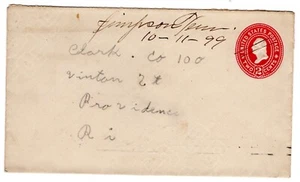 Simpson's Mills TN White County (1871-1895) on Postal Entire to Providence RI - Picture 1 of 2