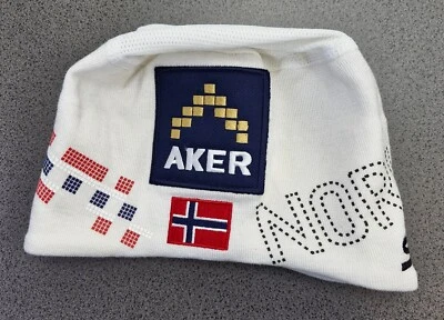 Swix Ski Beanie LSV Race Hat AKER Biathlon Cross Country Norway Flag Lined Sz 56 - Image 1 of 4