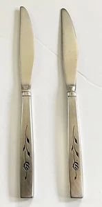 Oneidacraft Deluxe Stainless Flatware - CAPISTRANO - 2 DINNER KNIVES - Picture 1 of 7
