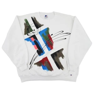 Sudadera De Colección Años 90 XXL Graffiti Ropa de Calle Urbana Pintada a medida Hip Hop Arte - Imagen 1 de 24