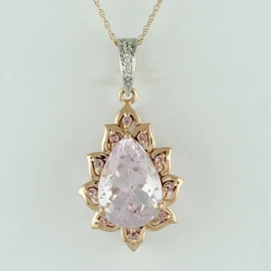 Kunzite Gemstone Indian Handmade Jewelry 925 Sterling Silver Pendant For Women - Picture 1 of 9