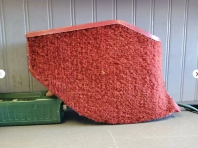 1977-1992 Cadillac Fleetwood Deville Kick Panel Waste Pocket 20011114 OEM RED - Image 1 of 4