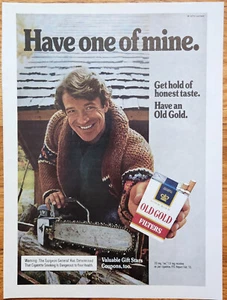 Old Gold Cigarette Magazine 1973 Print Ad 8.5"x11" - Bild 1 von 1