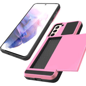 For Samsung Galaxy S22 Plus S23 Ultra Case Wallet Card Holder Hard Phone Cover