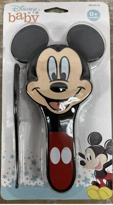 Juego de peine y cepillo Disney Baby Mickey Mouse Regent Baby Products rojo negro Foto 1 de 2