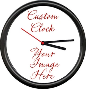 Personalized Custom Made For You Your Photo Or Logo Any Image Sign Wall Clock - Picture 1 of 2