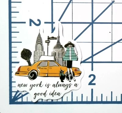 New York Is Always a Good Idea Vinyl Sticker 5th Ave Shopping Die Cut Ready Ship - Image 1 of 3