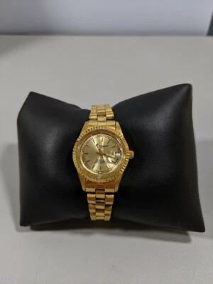 Reloj Precision By Gruen Swiss Parts Indicador de Fecha Tono Dorado Acero Inoxidable  Foto 1 de 4