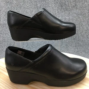 Shoes For Crews Shoes Womens 10 Lila Juno Clogs Casual Black Wedge Heels 46198W - Picture 1 of 19