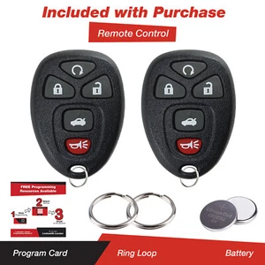 2x For 2005 2006 2007 2008 2009 2010 Pontiac G6 Keyless Entry Remote Key Fob - Picture 1 of 3