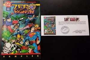 Zero Hour Sampler (1994) FIRMADO Dan Jurgens con testigo notariado de firma - Imagen 1 de 6