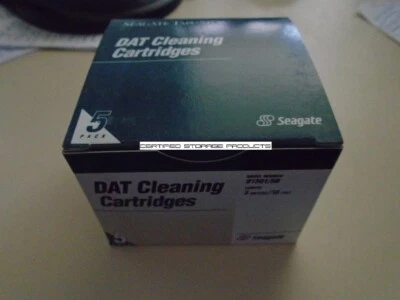 NEW 5/PK Seagate DAT DDS 4mm Cleaning Tape Cartridges 91301 IBM Quantum Certance - Image 1 of 3