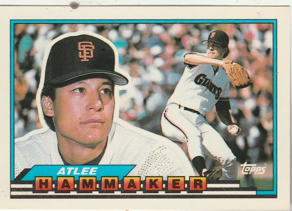 FREE SHIPPING-MINT-1989 Topps #21 Atlee Hammaker San Francisco Giants  - Image 1 of 1