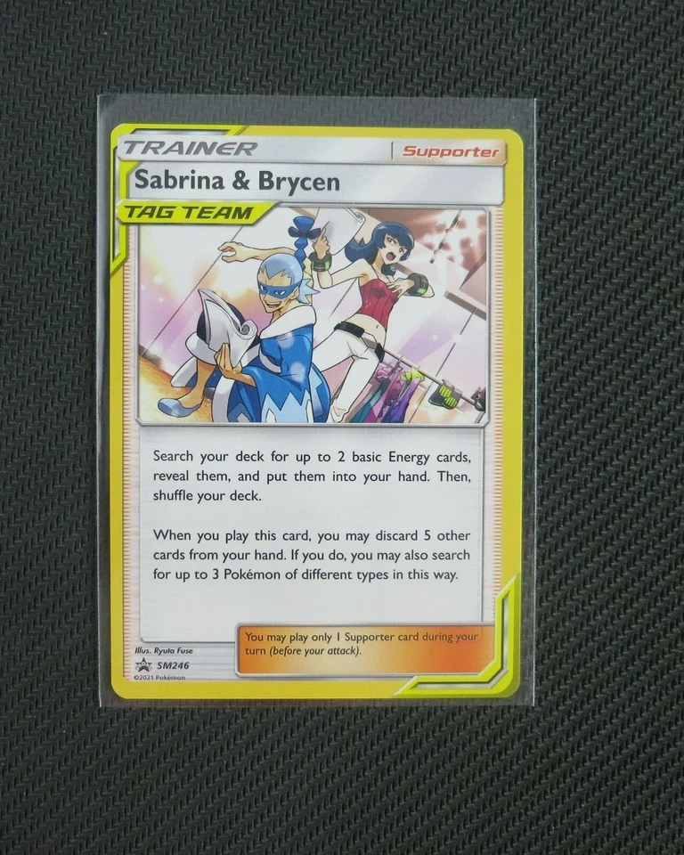 Sabrina & Brycen SM246 Black Star Promo Pokemon TCG Card NM - Image 1 of 1
