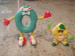 VINTAGE ADVERTISING JACK IN THE BOX OLLIE O RING BENDY FIGURINES TOY MINI LEMON - Picture 1 of 7