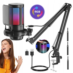 Profi Podcast Studiomikrofon Set Großmembran Kondensatormikrofon für MAC PS4 PS5 - Bild 1 von 22
